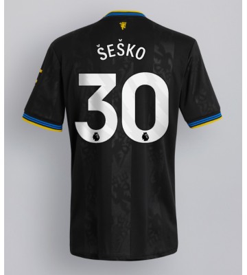 Lacne Muži Futbalové dres Manchester United Benjamin Sesko #30 2025-26 Krátky Rukáv - Tretina